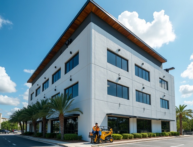 Commercial Property Gutter Cleanup